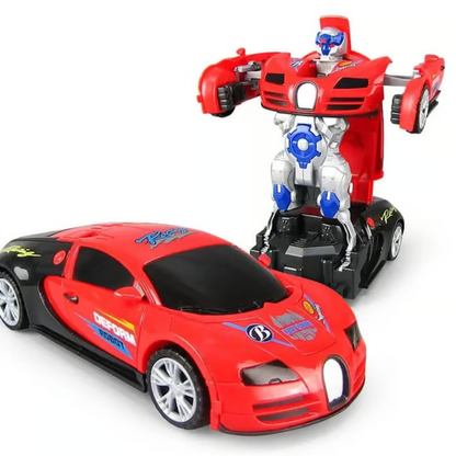 Electric Universal Deformation Police Toy Car