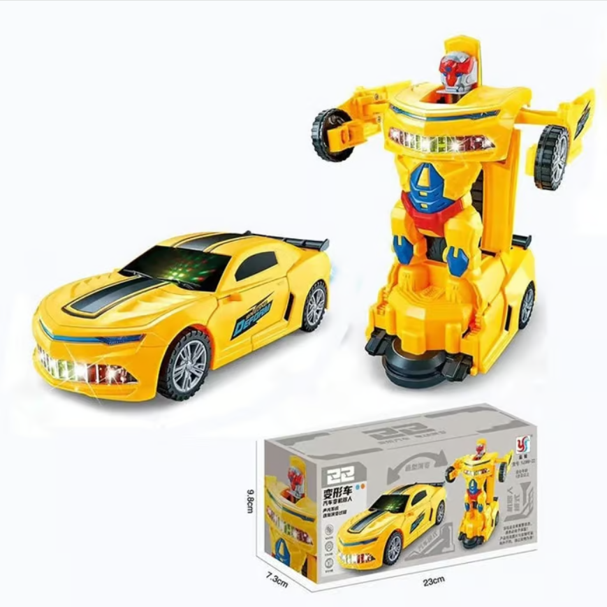 Electric Universal Deformation Police Toy Car