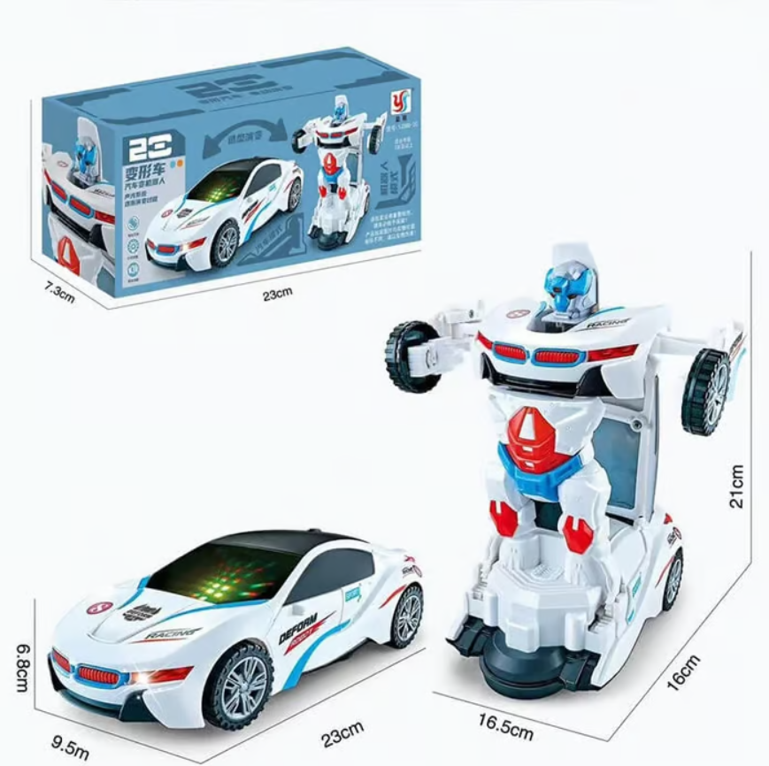 Electric Universal Deformation Police Toy Car