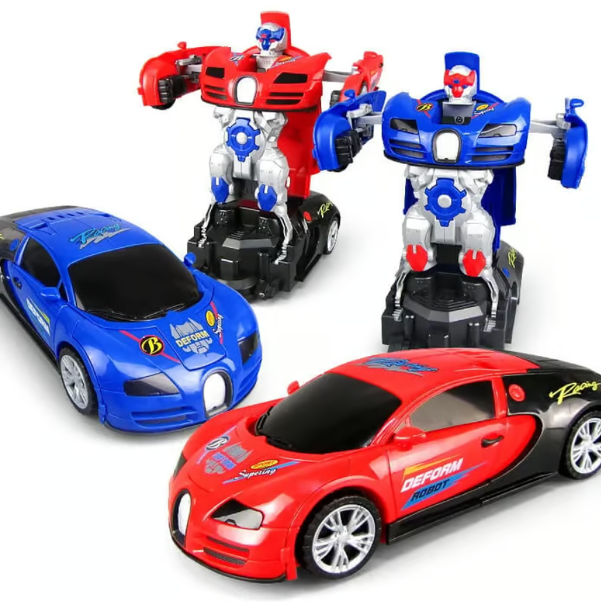 Electric Universal Deformation Police Toy Car